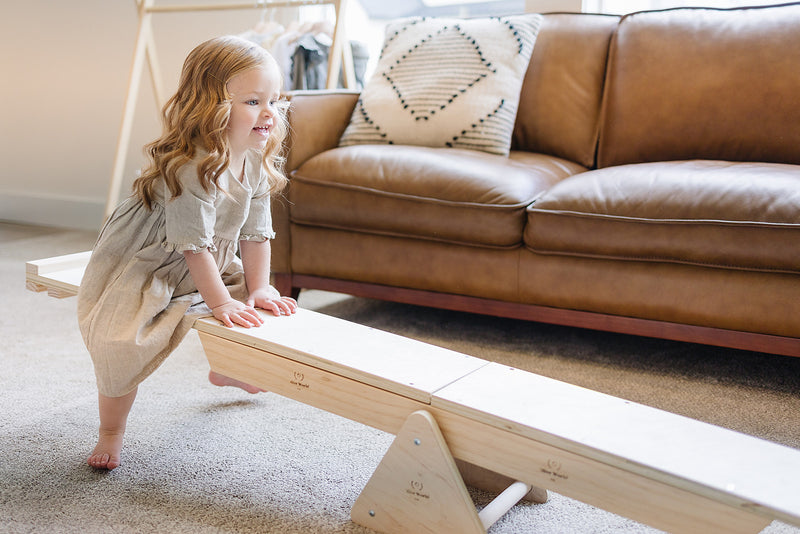 Little Olive 2-in-1 Balance Beam Seesaw - OliveWorldCo