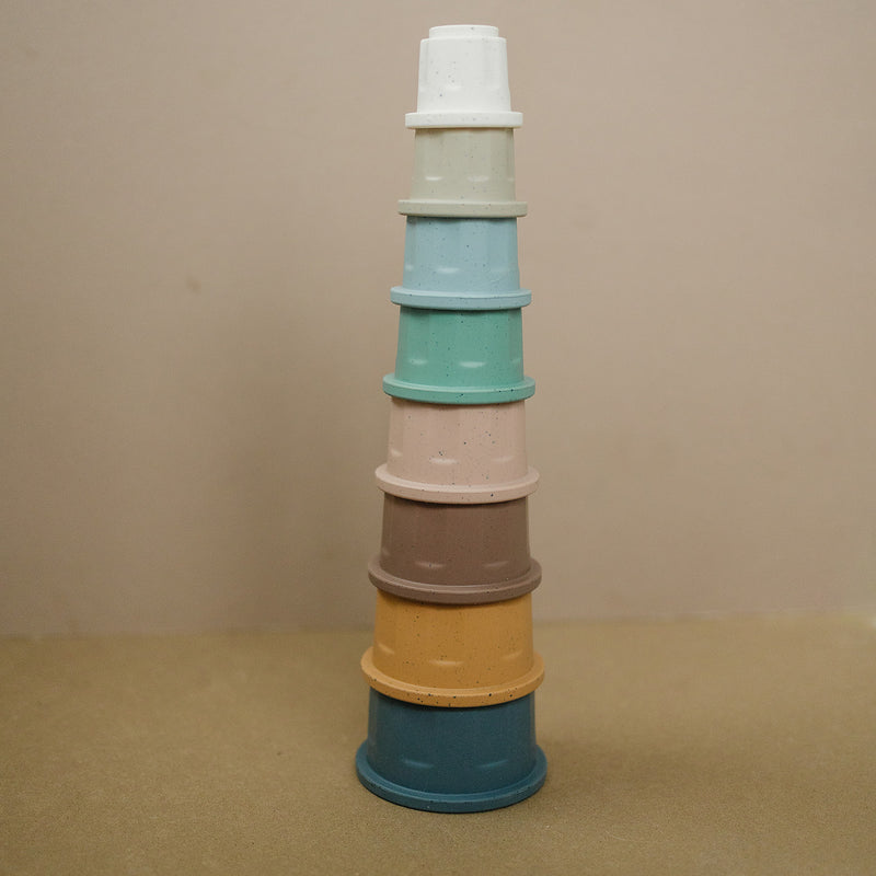 Silicone Stacking Cups  (Speckled) - OliveWorldCo