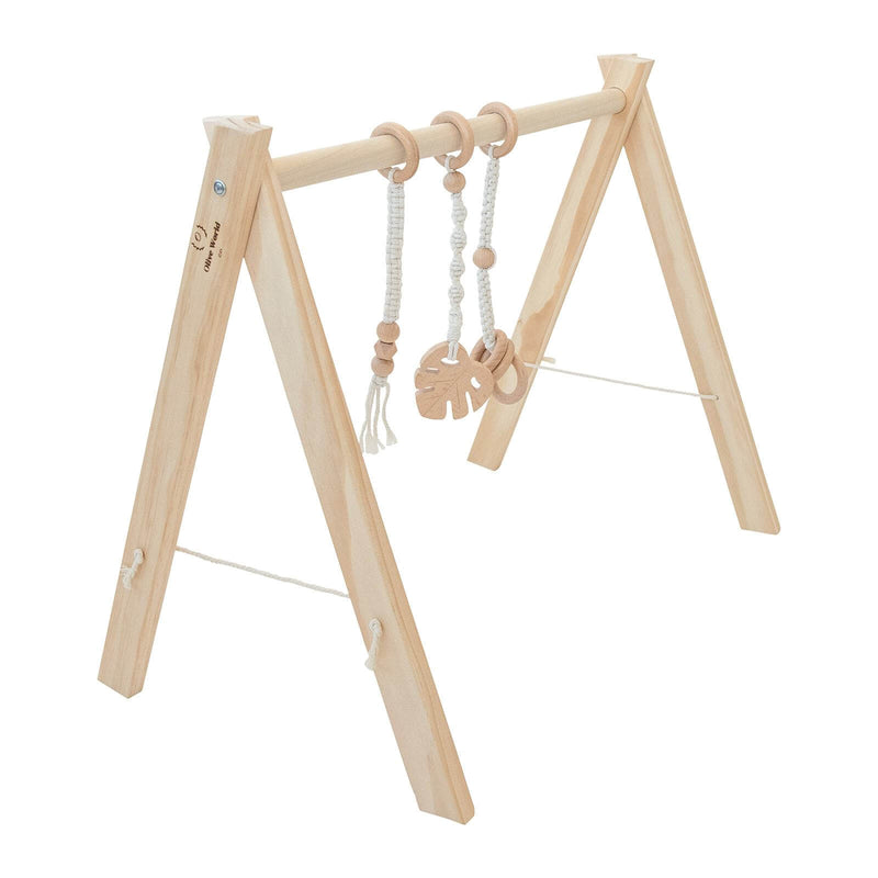 Baby Gym - Baby Activity Center - Baby Gym Wood - Baby Toys - Montessori Toys - Wooden Baby Gym - OliveWorldCo